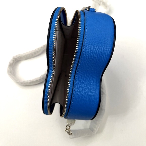 KATE SPADE Love Shack Mini Heart Crossbody Summer Night Blue K6063 NWT $260 - Picture 10 of 13